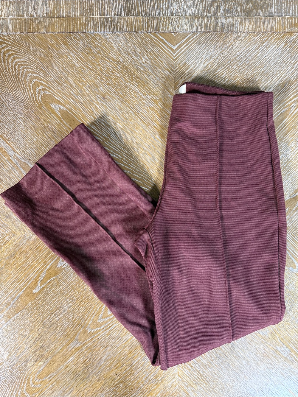ANTHROPOLOGIE MAEVE Burgundy Stretch Ankle Pull-On Pant S